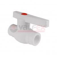 Кран PP-R шаровой белый внутренняя пайка Дн 40 OPTIMA VALFEX для инженерных систем отопления, водоснабжения- продажа оптом и в розницу