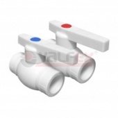 Кран PP-R шаровой белый внутренняя пайка Дн 32 VALFEX для инженерных систем отопления, водоснабжения- продажа оптом и в розницу