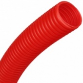 Труба гофрированная защитная ПП красная 23/28 для инженерных систем отопления, водоснабжения- продажа оптом и в розницу